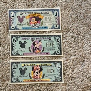Disney Dollars Collectible Trio